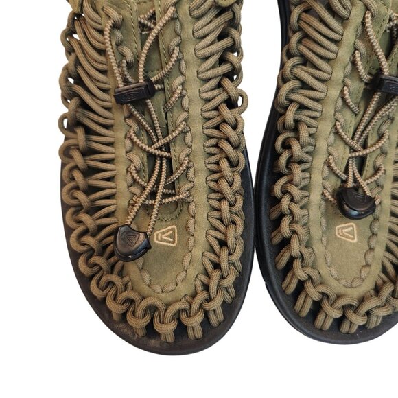 Keen Uneek Sandal Mens Size 8.5 US Army Green Shoes Breathable Outdoor - Picture 12 of 13